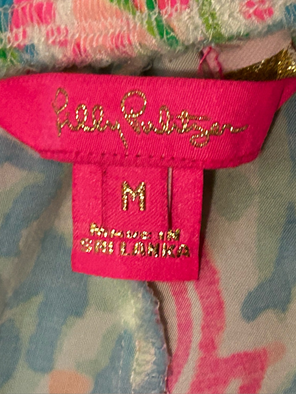 Lilly Pulitzer M Coral Reef Starfish Print Pants Pink Blue Tropical Resort - Picture 4 of 7